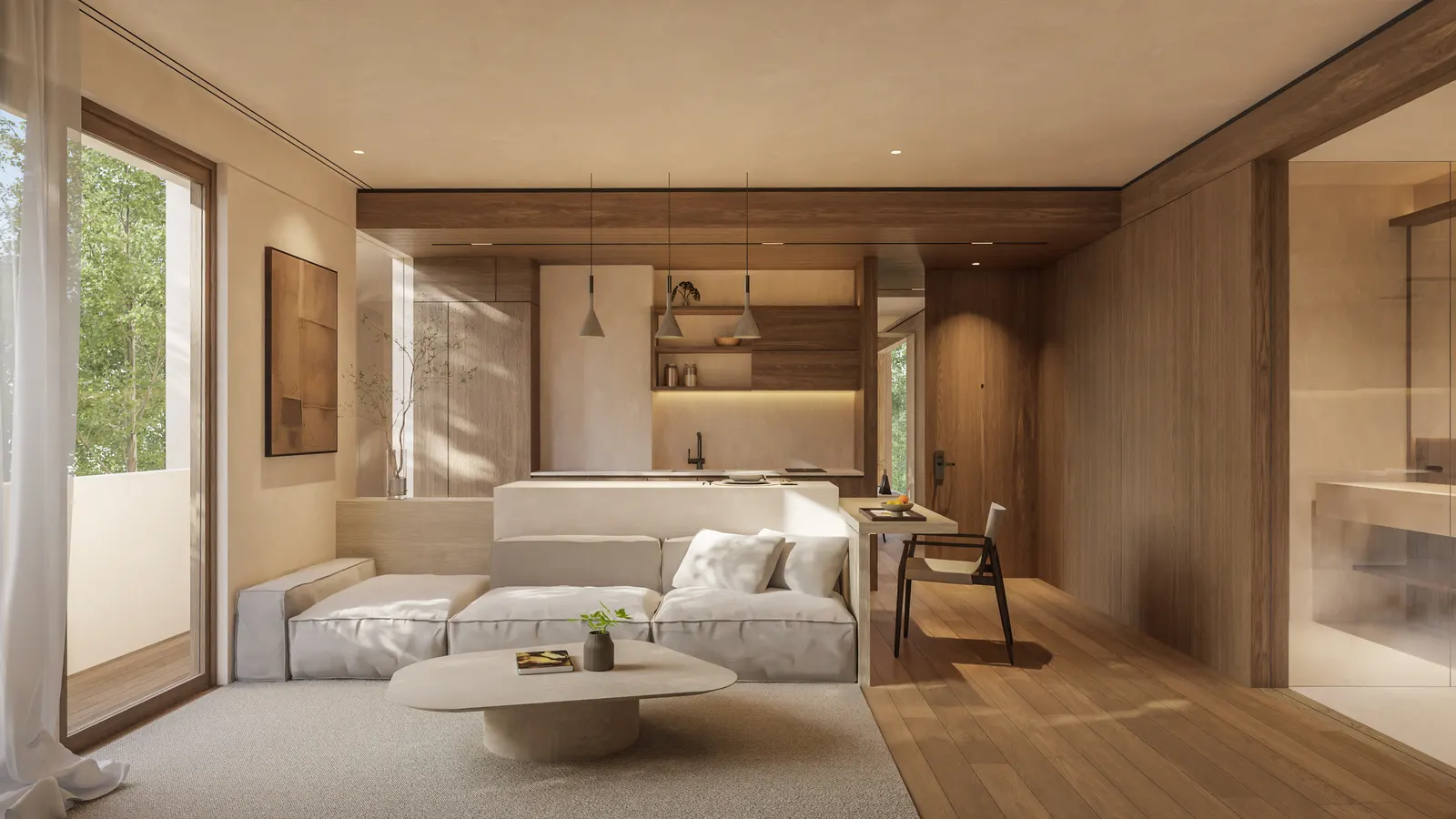 Off Plan 2 bedroom Modern Apartment For Sale Freehold in Batu Bolong - Canggu JG004