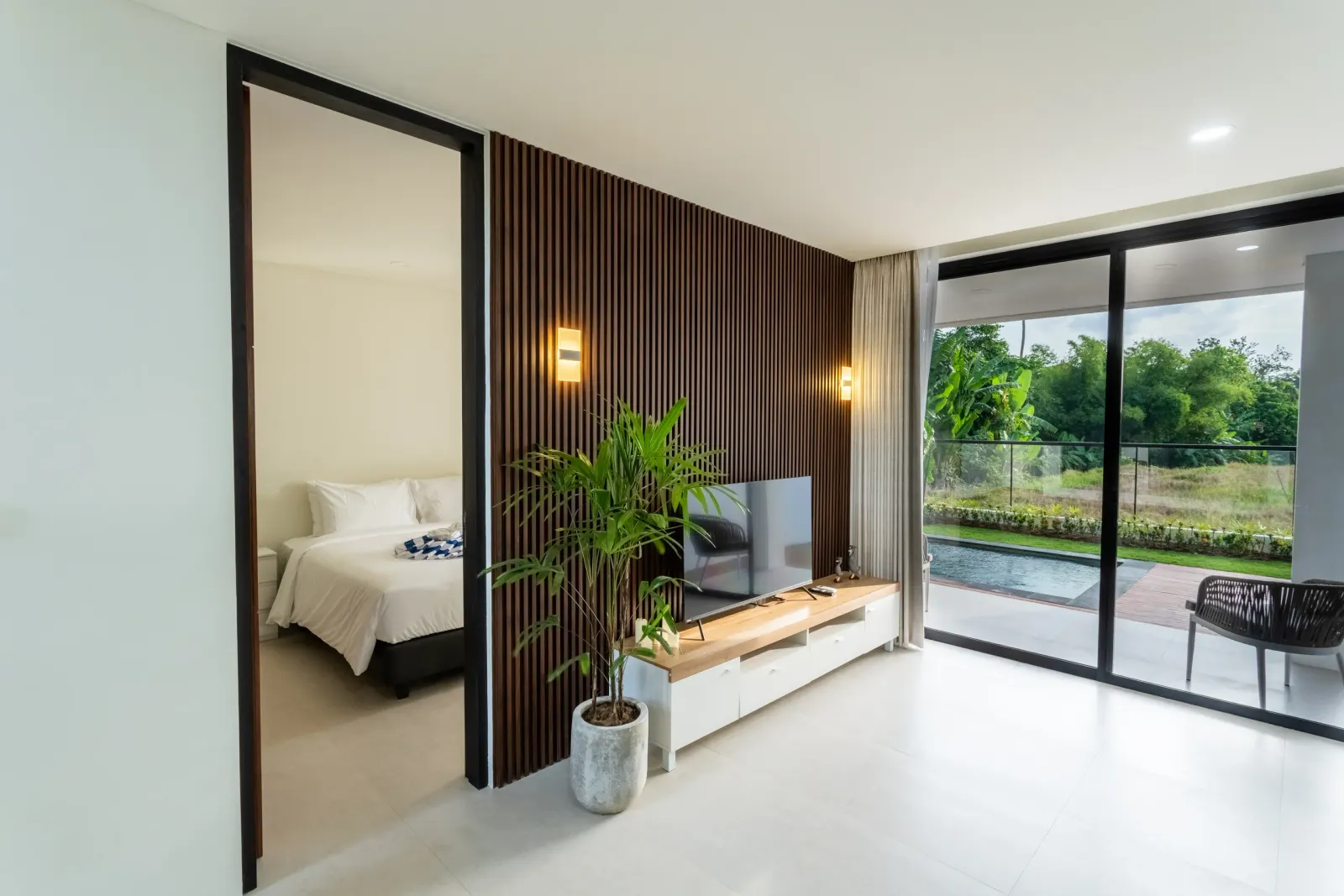 Modern 2-Bedroom Scandi-Tropical Loft Villa in Canggu - AV002