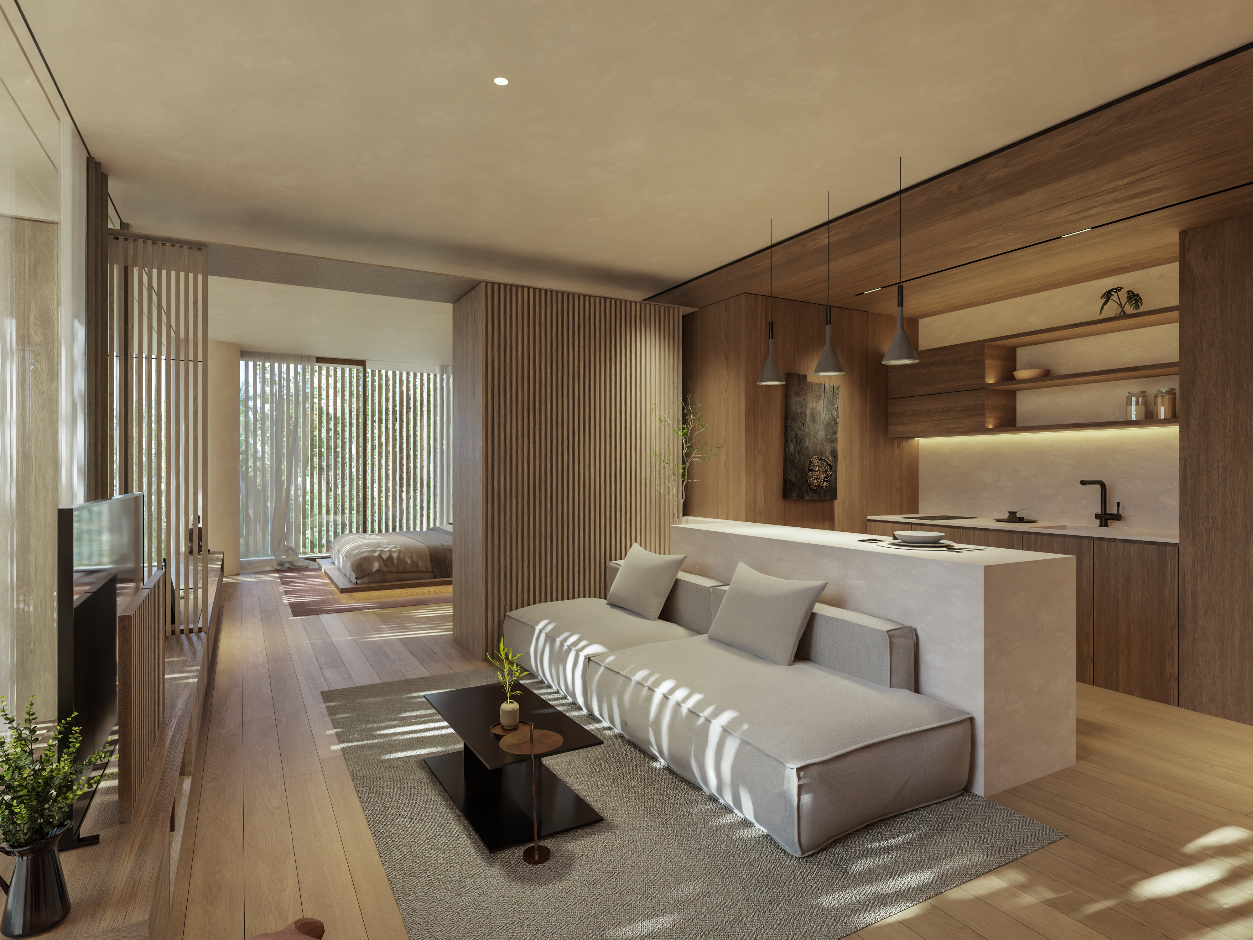 Off Plan 1 bedroom Modern Apartment For Sale Freehold in Batu Bolong - Canggu JG003