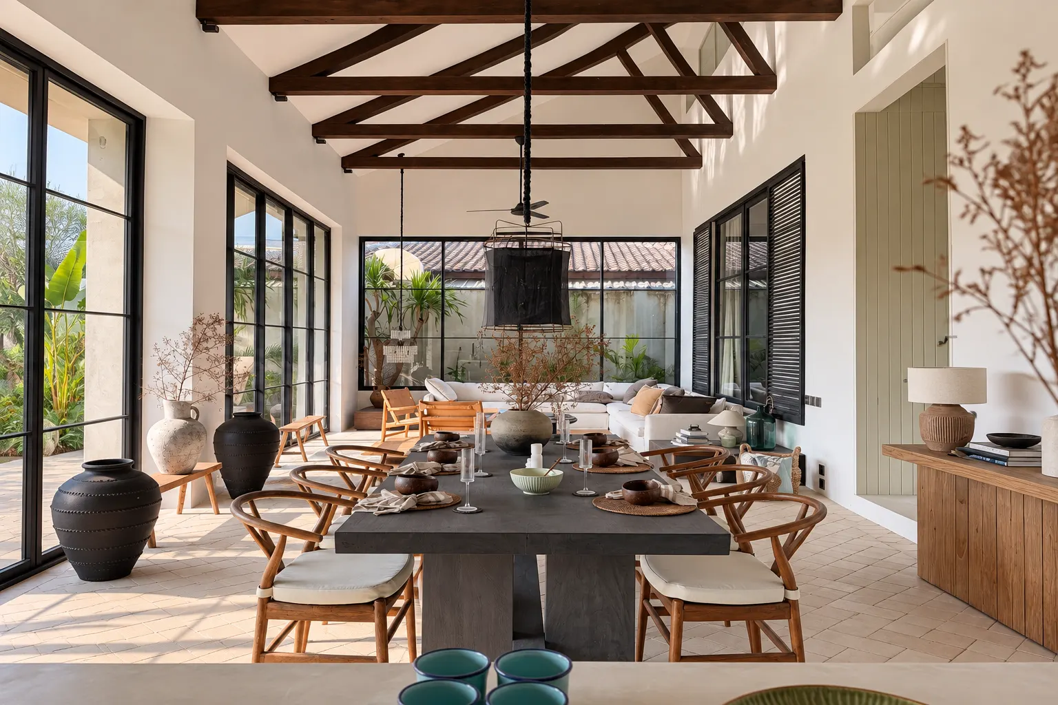 Elegant 3BR Tropical Villa with Soaring Ceilings and Sunlit Living Spaces - LI008