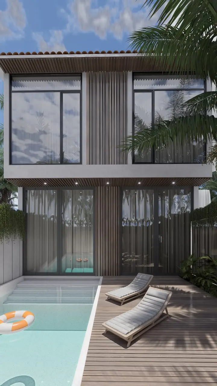 Off Plan Modern 2 Bedroom Villa with Rice Field Views for Sale Leasehold in Cemagi Beachside
