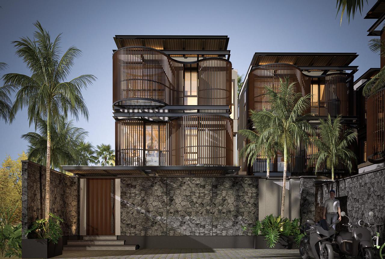 5 Unit Modern 2 Bedroom Villa for Sale in Pererenan, Bali - ST01
