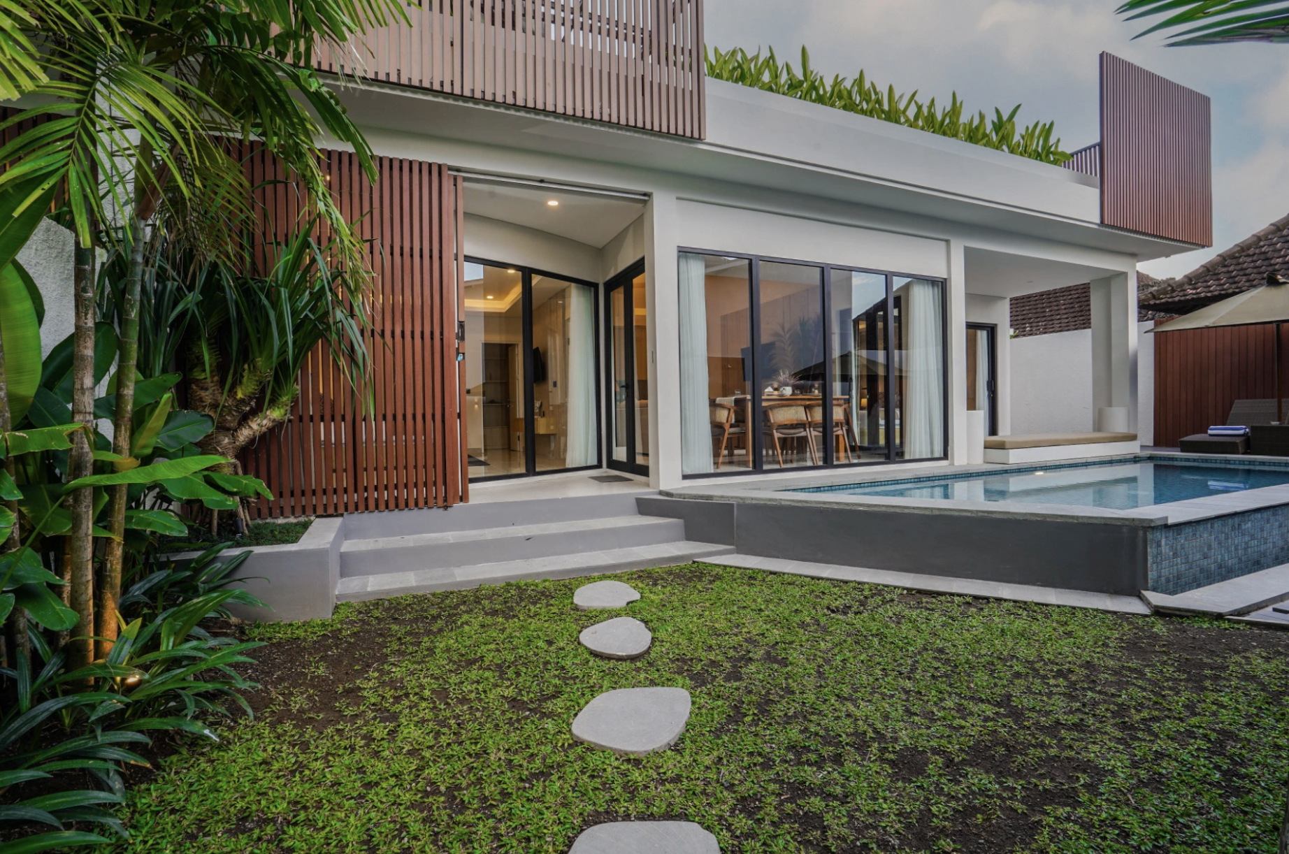 Modern Tropical 3BR Villa for Rent in Pererenan | SV001